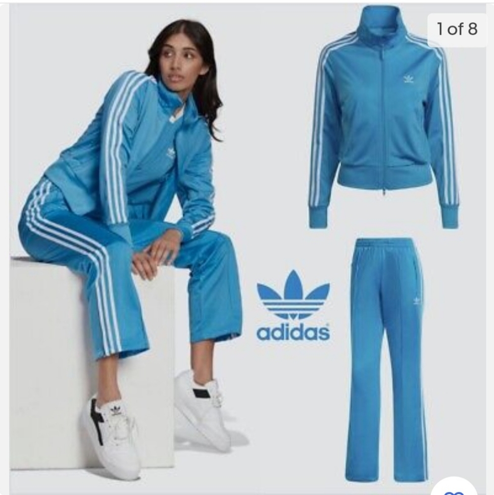 NWT Adidas powder blue track suit size XL